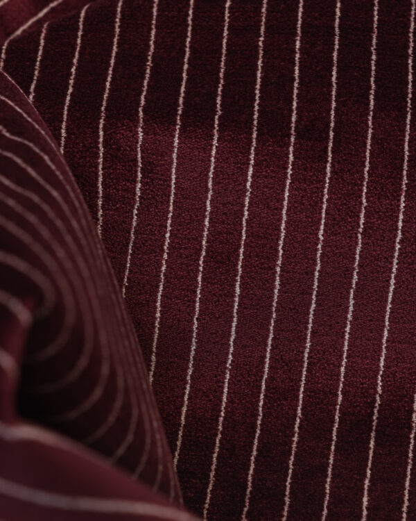 Pinstripe Velour dark red & beige fabric for your Porsche 911, 924, 928, 944, 911SC and 911 Turbo models.