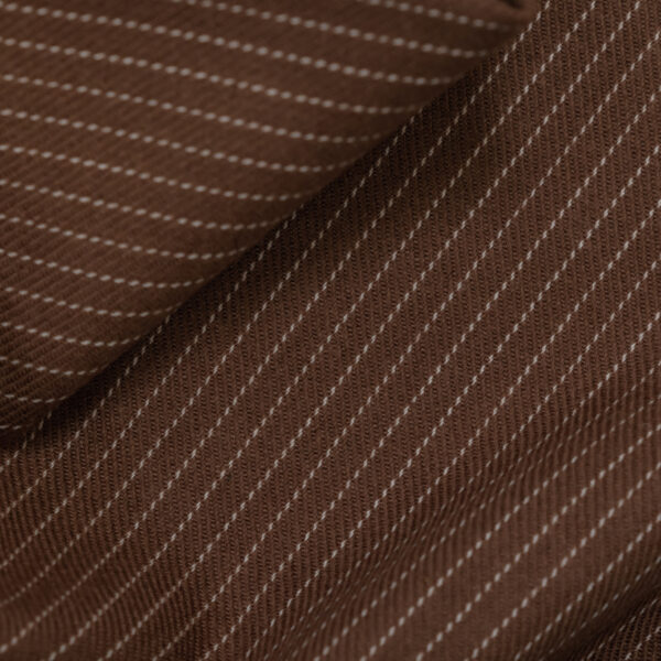Flannel brown with white stripes fabric for your Porsche.