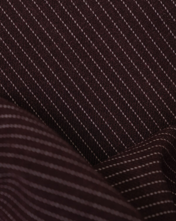 Flannel Bordeaux red with white stripes fabric for your Porsche.