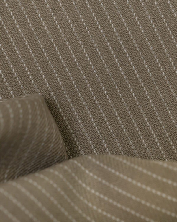 Flannel tan / beige with white stripes fabric for your Porsche.