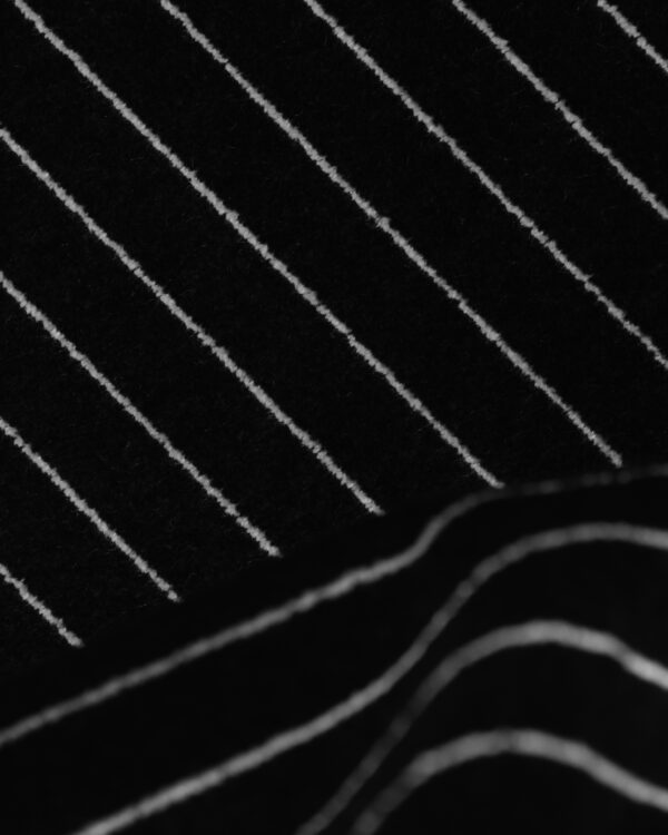 Pinstripe Velour black & white fabric for your Porsche.