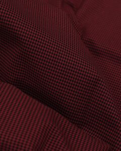 Vichy black & red small fabric for your classic Volkswagen or Opel.