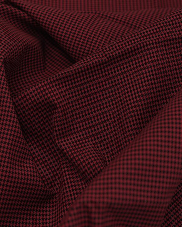 Vichy black & red small fabric for your classic Volkswagen or Opel.