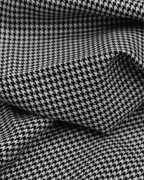 Houndstooth black & white small fabric for your classic Volkswagen or Opel.