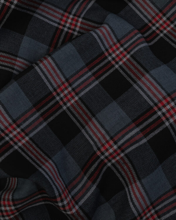 Karo gray & black with red stripes fabric which fits to your classic Mercedes-Benz and Porsche.