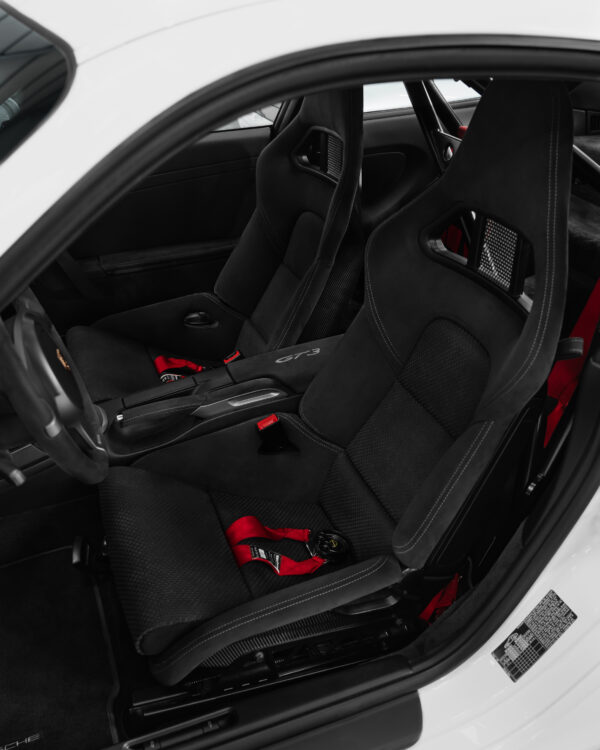 Folding folded Porsche 997 carbon bucket seats insert set