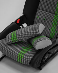 Lumbar support pillow Porsche carbon seats LWB 918