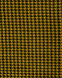 Houndstooth black and yellow fabric. Content: 100% Polyester.