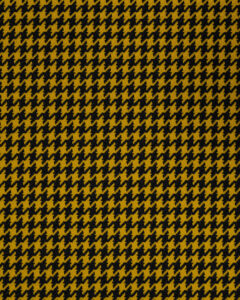 Houndstooth black and yellow fabric. Content: 100% Polyester.