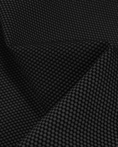 Sportex alternatieve fabric in black with squares