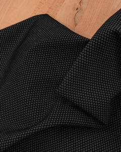 Sportex alternatieve fabric in black with squares