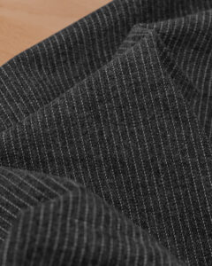 Flannel grey with white stripes fabric for your Porsche.