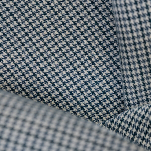 Houndstooth grey & light blue fabric for your BMW.