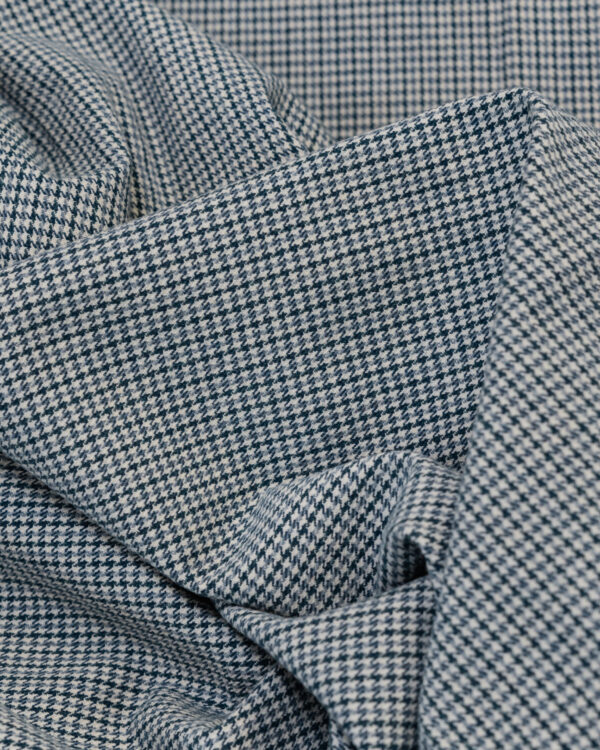 Houndstooth grey & light blue fabric for your BMW.