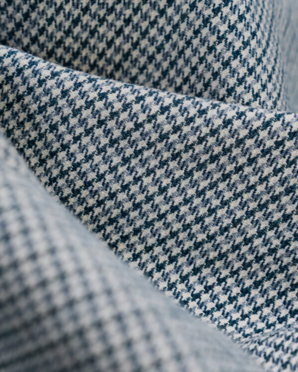 Houndstooth grey & light blue fabric for your BMW.